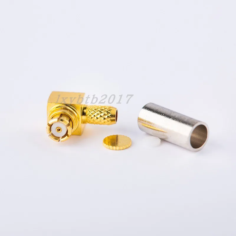 SMP-KW3 Bent Female RF Connector Crimp RG174 Suitable for RG316 Female SMP-C-KW1.5