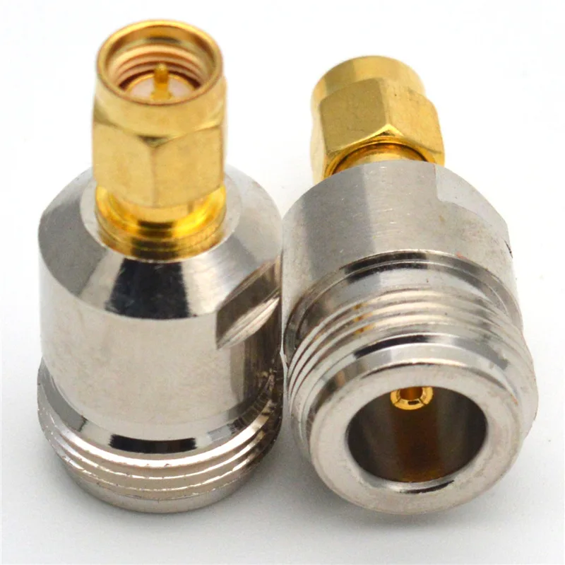 1 Stück N-Stecker auf SMA-Stecker Adapter Test-Konverter aus vernickeltem Messing – Detail 5