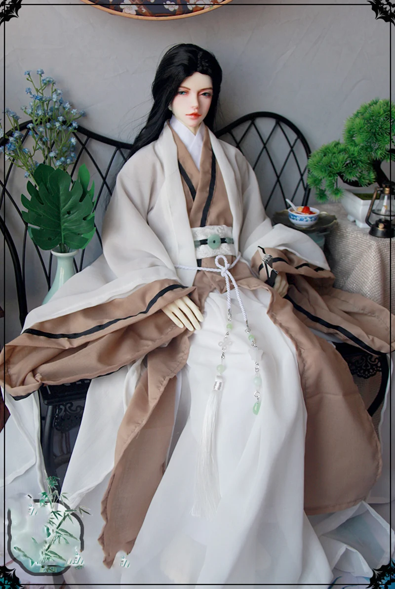 Ropa BJD a escala 1/3, disfraz antiguo, trajes de samurái Hanfu para BJD/SD Longhun73 SSDF, muñeca tío fuerte C1878