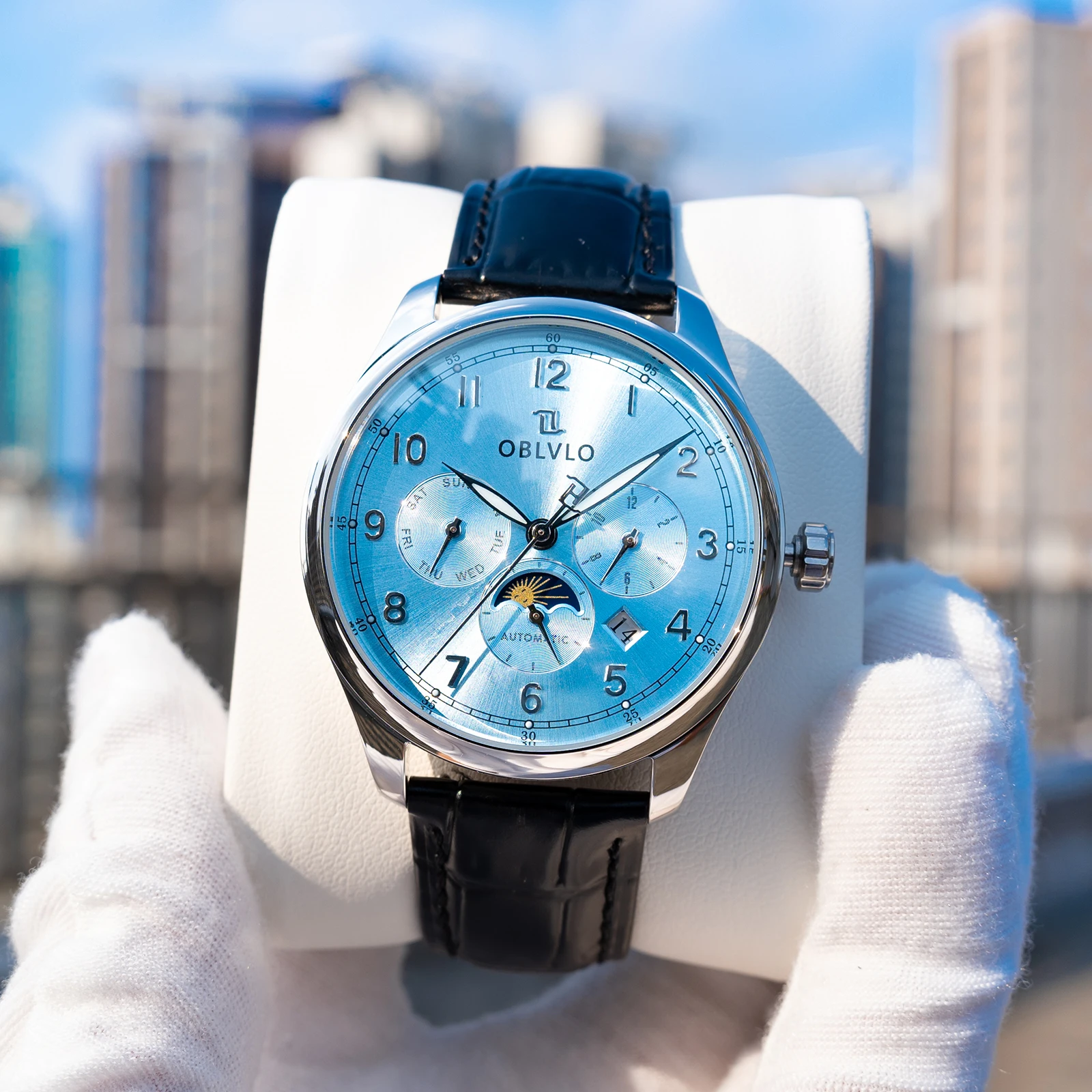 Oblvlo Men's Blue D…