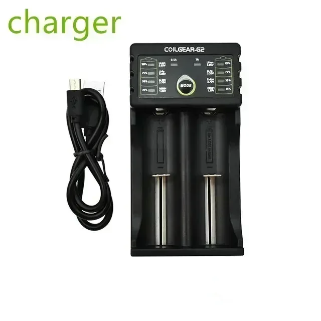 Batterie aste au lithium-ion avec chargeur, LGDB, MJ1, 18650, 3.7V, 3500mAh, décharge 30A annulée, utilisée pour lampes de poche, outils électriques, jouets