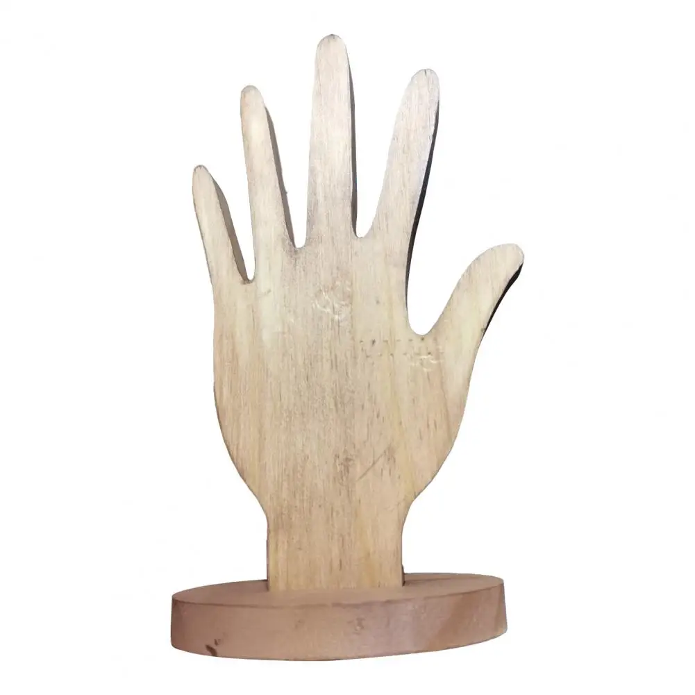 Jewelry Stand Finger Hand Display Rings Holder Multipurpose Decorative Wooden Hand Form Jewelry Bracelet Display Rack