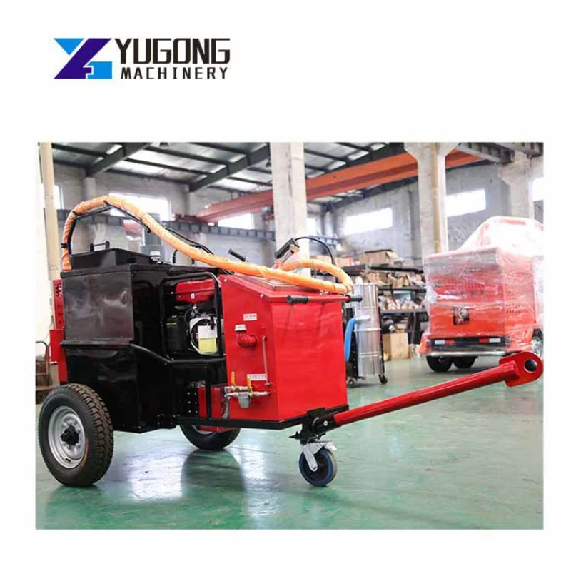 YG Easy Operate Guide Crack Sealing Machine Caulking Filling Injection Hand Pavement Processing Equipment for Road Construction