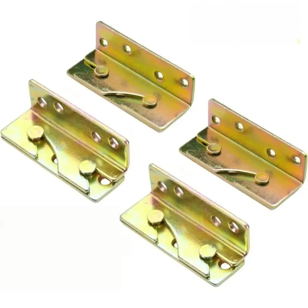 

Четыре прочных соединителя для каркаса кровати (для изголовья, изножья, двухъярусных кроватей), оцинкованная конструкция, 85x28 мм