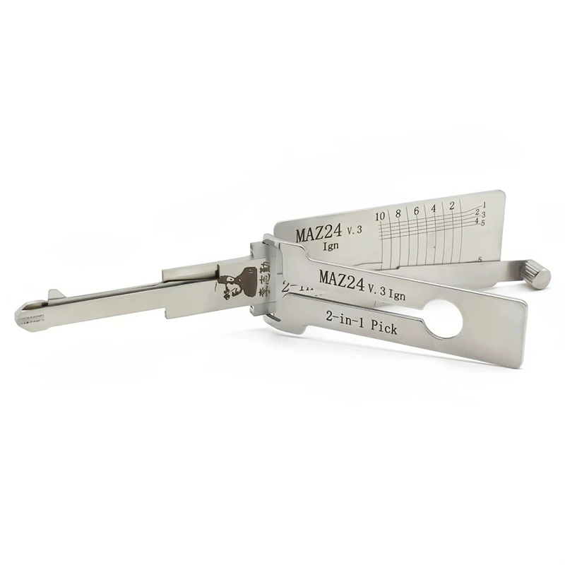 Lishi MAZ24V.3 2 in 1 Locksmith Tool Lock Pick & Decoder Flat Milling for Mazda 2/3/5/6/8/Haima models