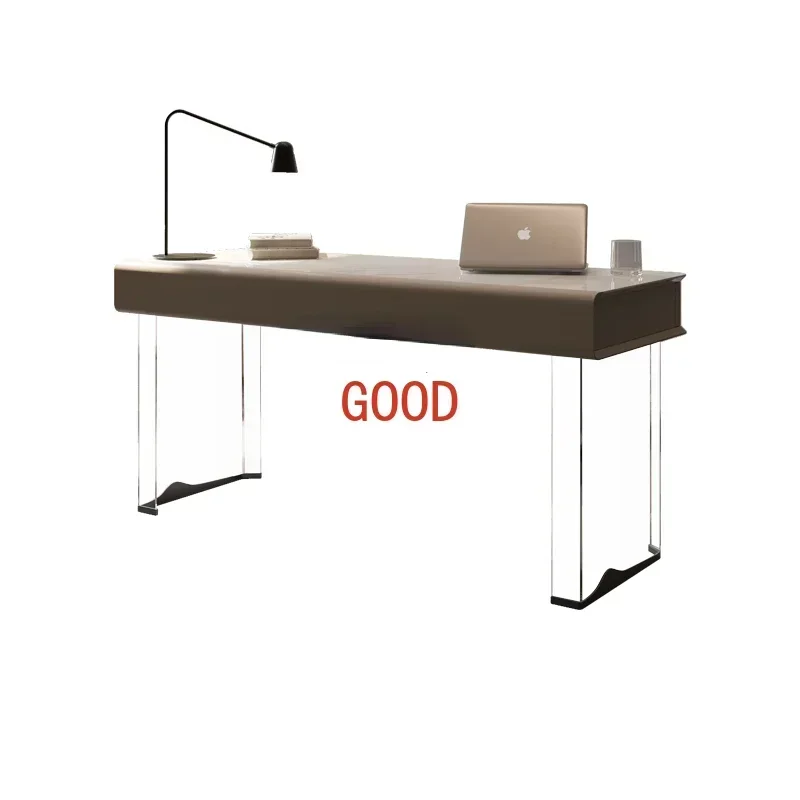 

Acrylic Suspension Desk Designer Light Luxury Desk Modern Minimalist Study Home Small Apartment Computer Desk