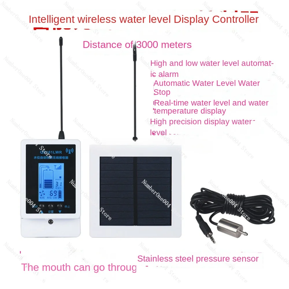 Remote Intelligent Wireless Water Level Controller Automatic Water Level Monitoring Display Tank Level Measurement