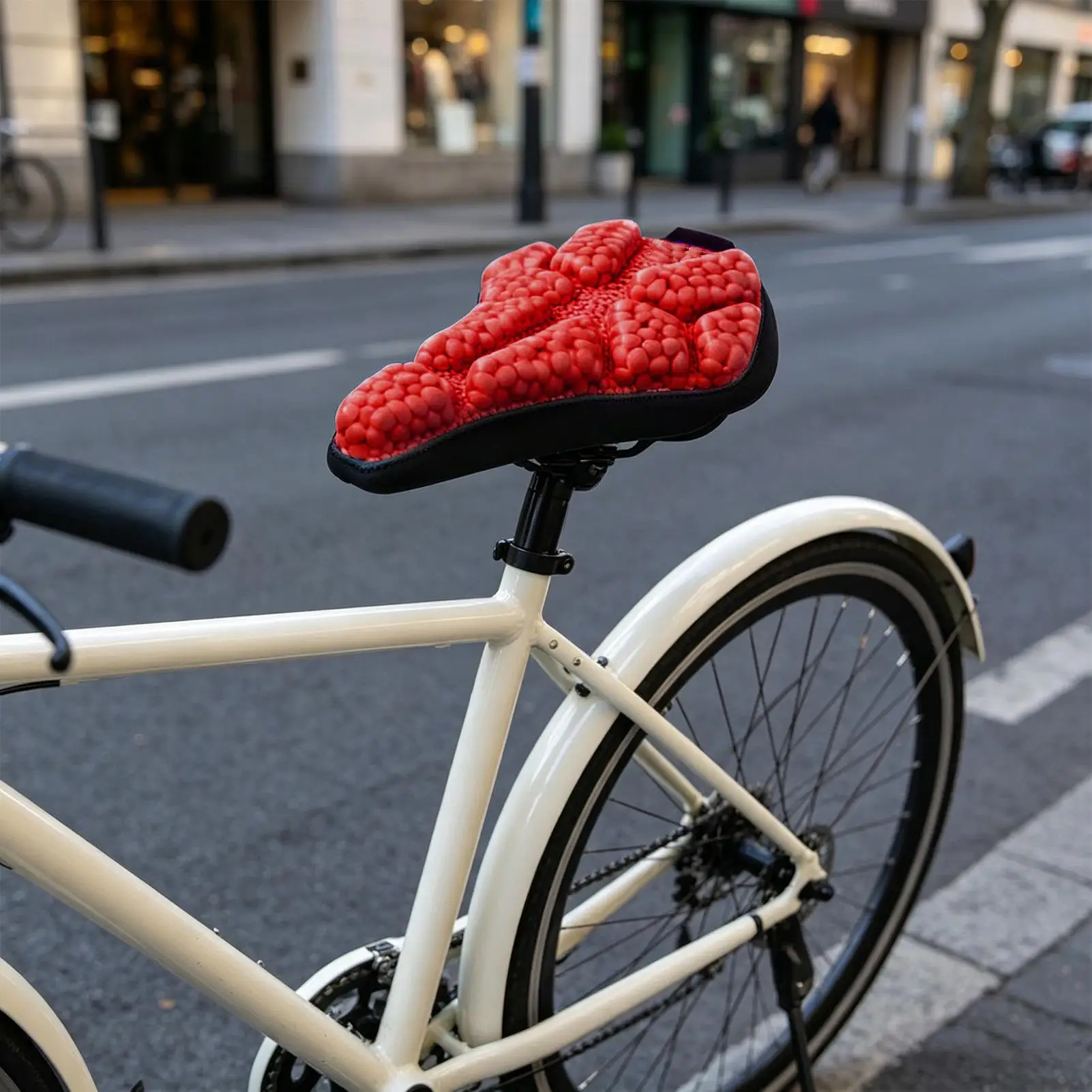 

Bike Seat Cushion For Women Shock Absorbing Soft Saddle Padded Bike Seat For Cycling Mountain Road Exercise Outdoor Commuting