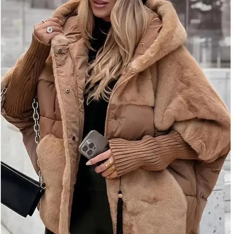 New 2025 Winter Loose Cotton Hooded Clothing Women's Short Versatile Thick Jacket Coat Female Outwear Overcoat S-3XL Size