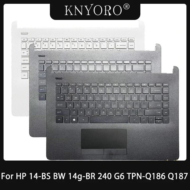 Original New US Latin Keyboard For HP 14-BS 14-BW 14g-BR 240 G6 TPN-Q186 TPN-Q187 Laptops Palmrest Cover Upper Case 925307-001