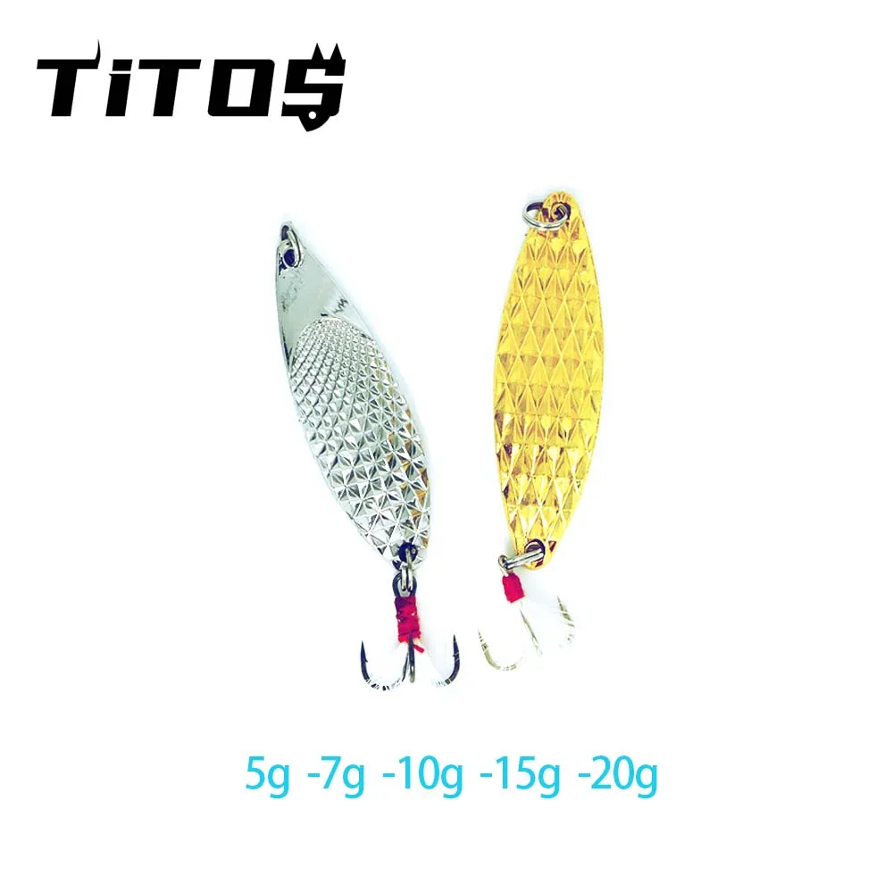 

Fishing Metal Spoon Lure Kit 5g 7g 10g 15g 20g Set Gold Silver Baits Sequins Spinner Lures With Box Treble Hooks Fishing Tack