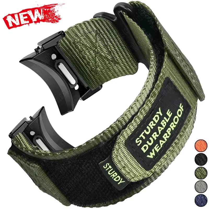 Nylon Strap for Samsung Galaxy Watch 6 5 4 40mm 44mm 6/4Classic 43mm 47mm 42 46mm No Gaps Bracelet Correas Watch 5Pro 45mm Band