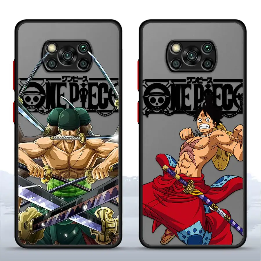 حافظة هاتف قطعة واحدة على شكل قرد د. لوفي لهاتف Xiaomi Poco X3 NFC X4NFC X5 X3 X4 Pro غطاء ناعم