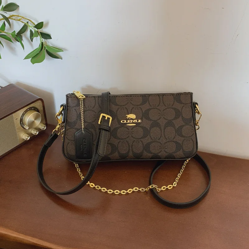 High-End Vintage Women's Crossbody Bag with Shoulder Chain Stylish Versatile Hand-Held Small Bag for Fashionable Accessories