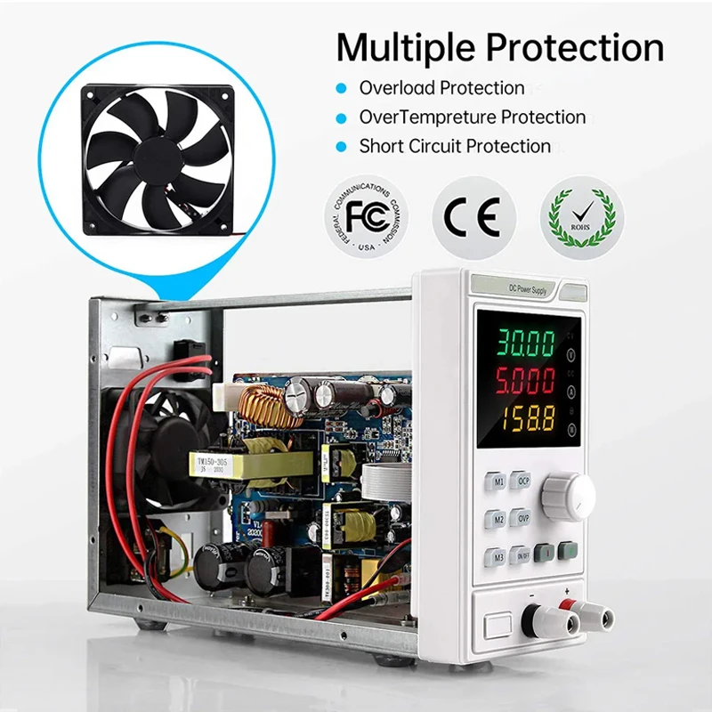 미니 프로그래머블 300W DC 스위칭 전원 공급 장치 30V 10A 50Hz 출력 주파수 220V 입력 전압