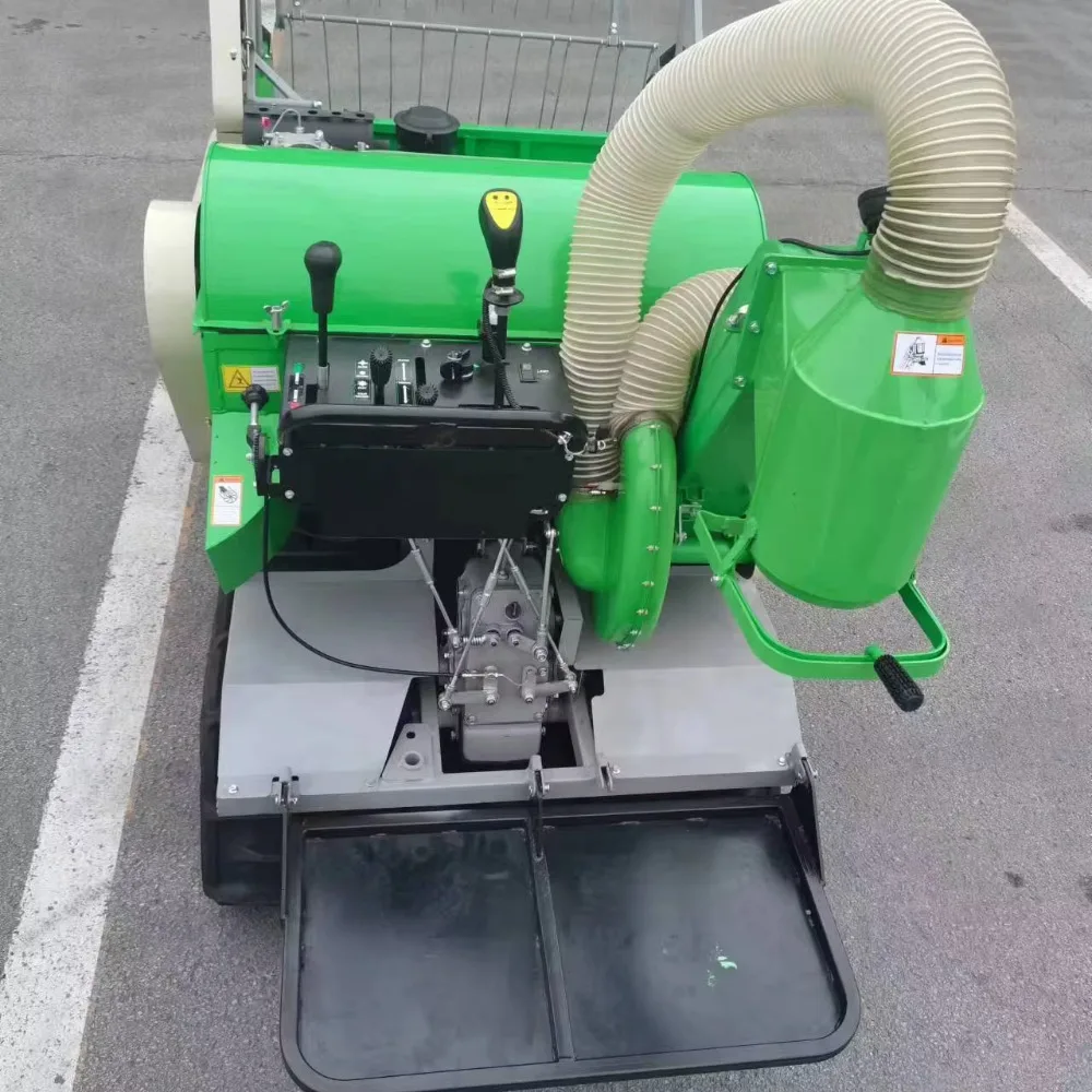 Mini Wheat/Rice Combine Harvester 15HP Engine Single Cylinder Air Cooled 4-Stroke Gear Drive High Multifunctional 1140mm