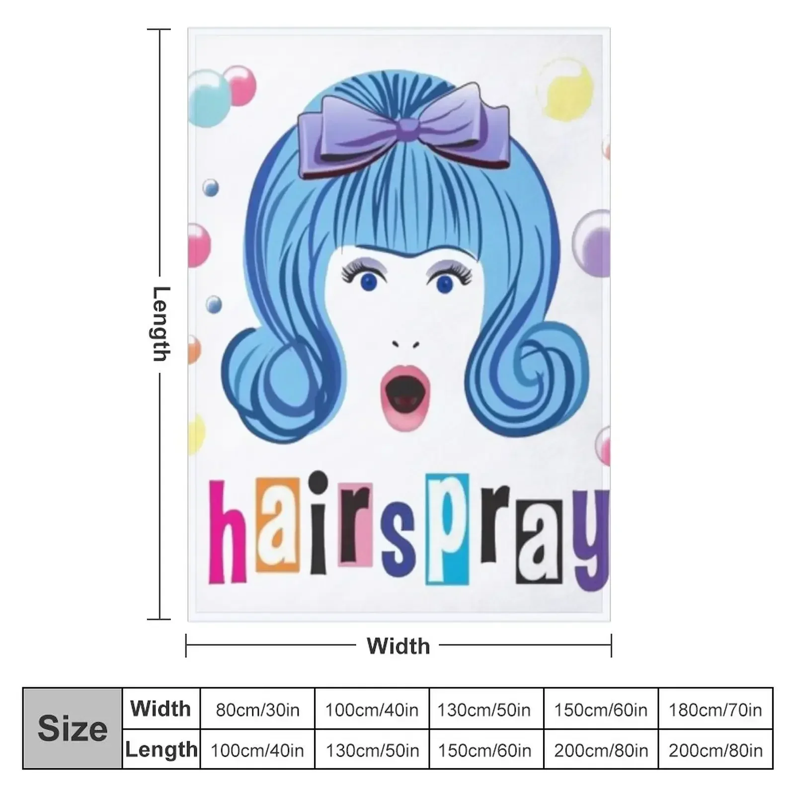 Hairspray Logo Throw Blanket funny gift Cute Sofa Throw Thins Sleeping Bag Polar Blankets