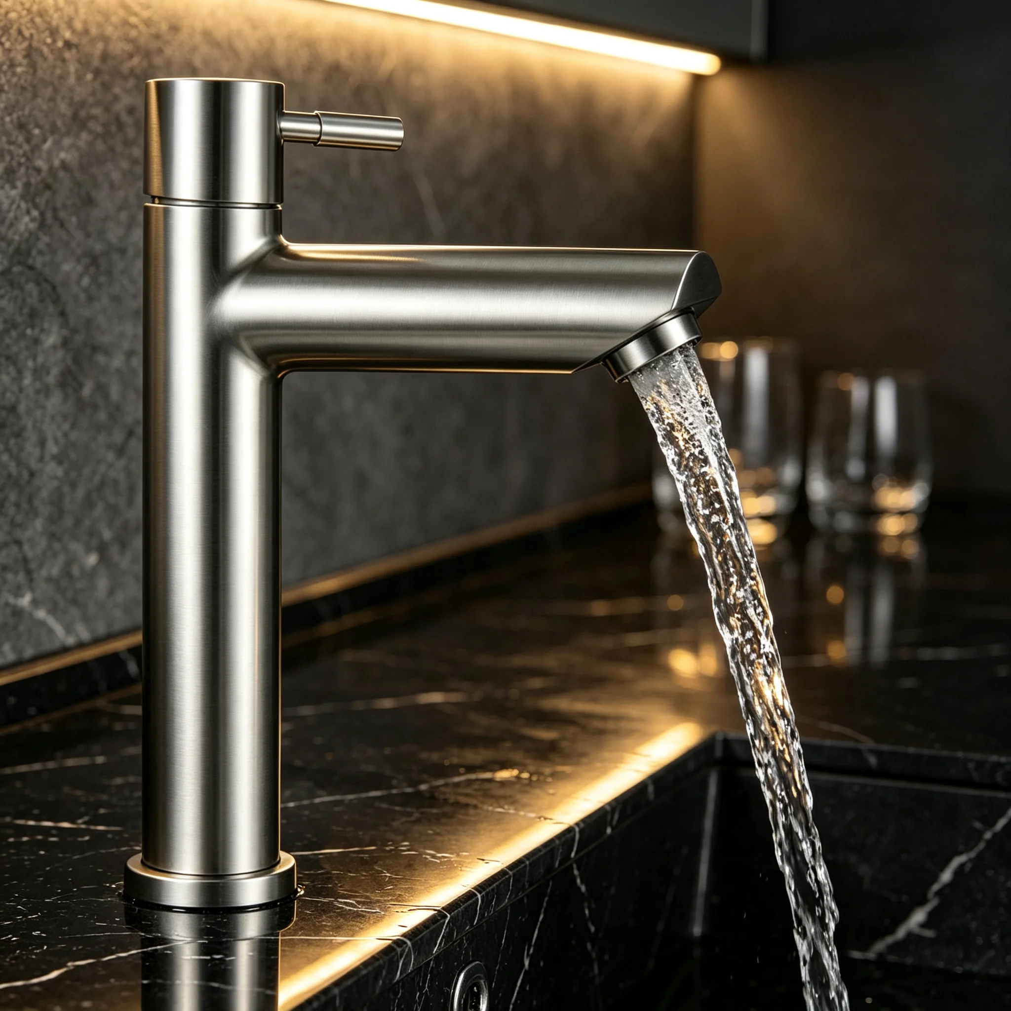 1 PC Single Cold Water Basin Faucet Durable Single‑Cold Tap Premium Bathroom Sink Accessory for Household Use