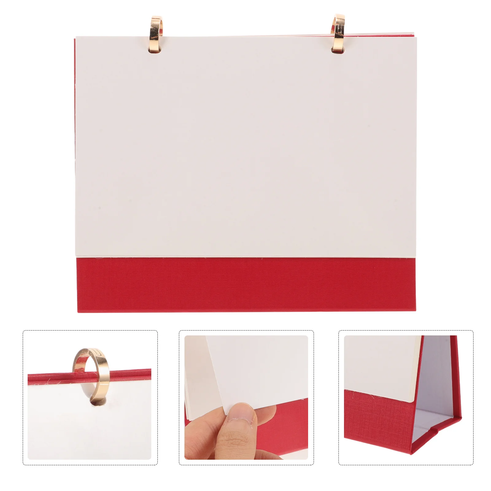 Blank Desk Calendar Paper Heat Transfer Printing DIY Standing Memo Photo Display Desktop Office Home Blank Calendar