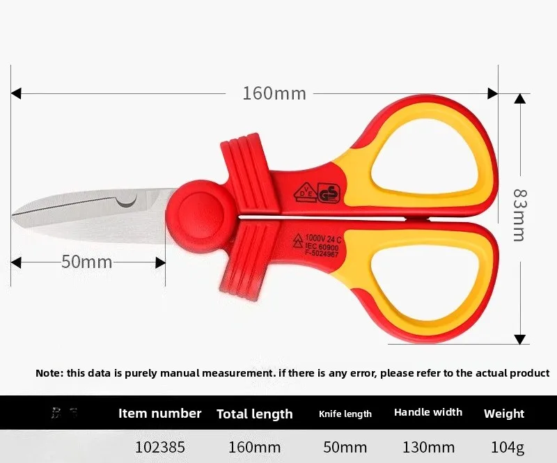 Insulation Electrical Shears Multi-functional Wire Slot Special Scissors High Voltage Resistant 1000v Wire Stripping Pliers