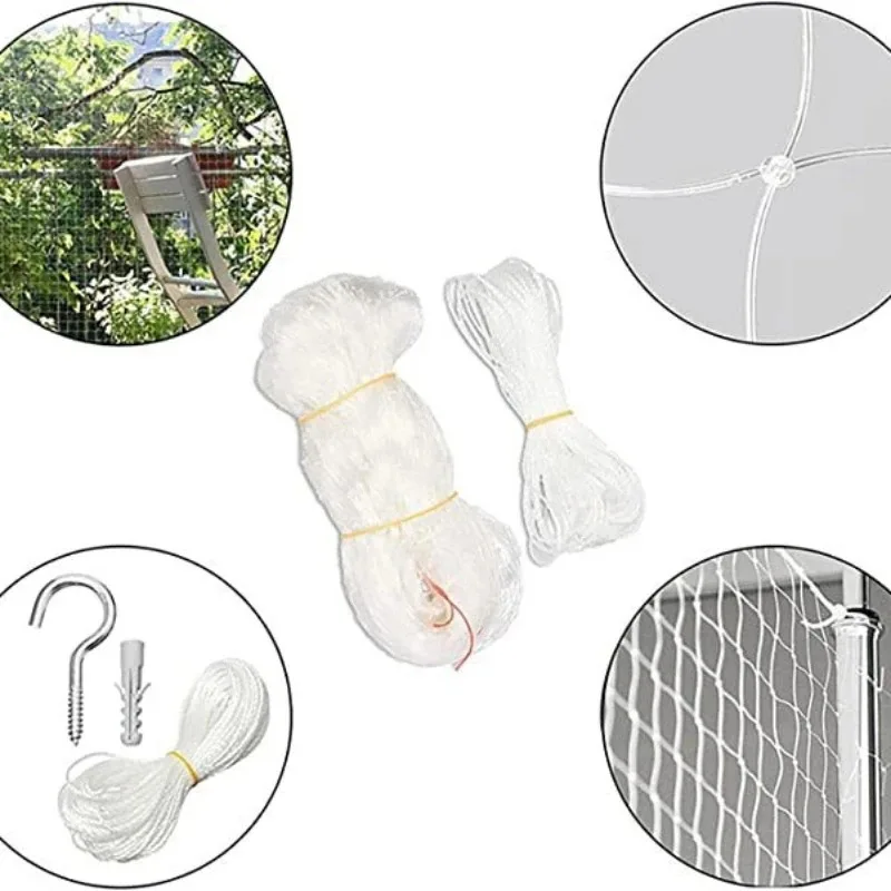 Pet Capa Protetora Cat Net, Flutuante Janela Mesh, Nylon Plástico, Grade de Arame de Aço, Jardim Varanda Segurança, Prevenção Queda Rede