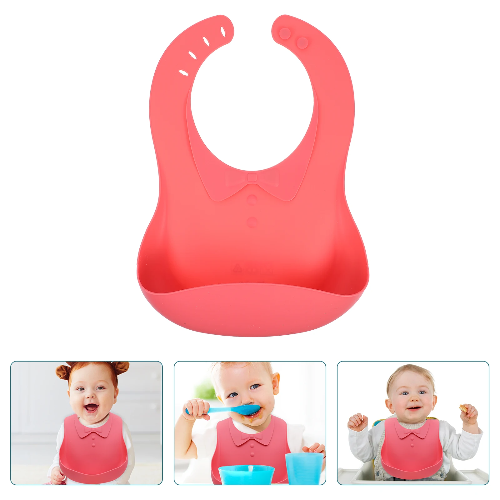 

Silicone Baby Bibs Toddler Feeding Waterproof Drool Catcher Child Bib Kids Cartoon Style Comfortable Easy Clean Hygienic Durable