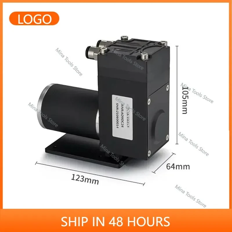 12V 24V DC Quiet High Pressure Micro Automotive Diaphragm Vacuum Pump with 14L/min Flow Portable & Electronic Mini Air
