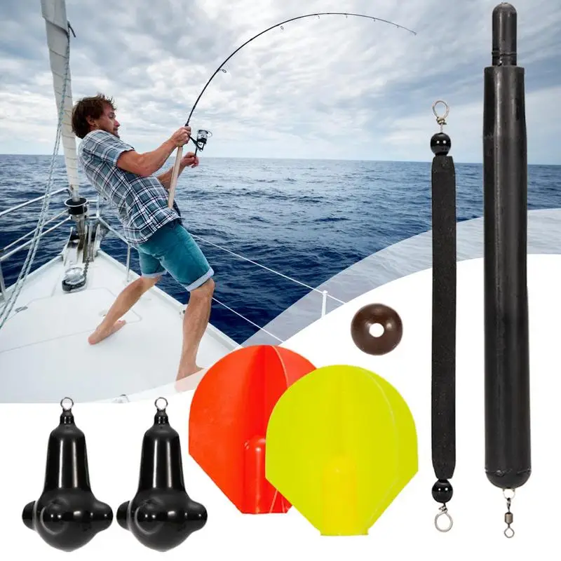 Carp Marker Float Set Long Cast Vertical Fishing Float Weighted Fishing Accessories Colored Detachable Tackle Kit for Fishing - view 5