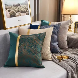 45*45cm brązujący geometryczna Sofa rzuć Pillowcover salon dekoracyjne poszewki na poduszki Home dekoracyjne biuro poszewka