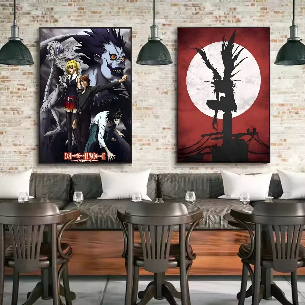 Death Note Anime Poster HD art canvas painting home living room bedroom bar aesthetic decoration