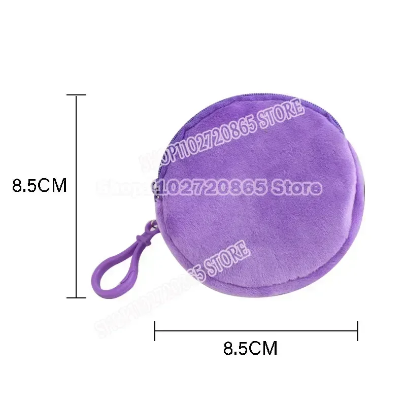 Carteira Kuromi Kawaii, Anime de Alta Qualidade, Carteira com Zíper para Meninas, Mini Carteiras Roxas, Presente de Aniversário para Crianças