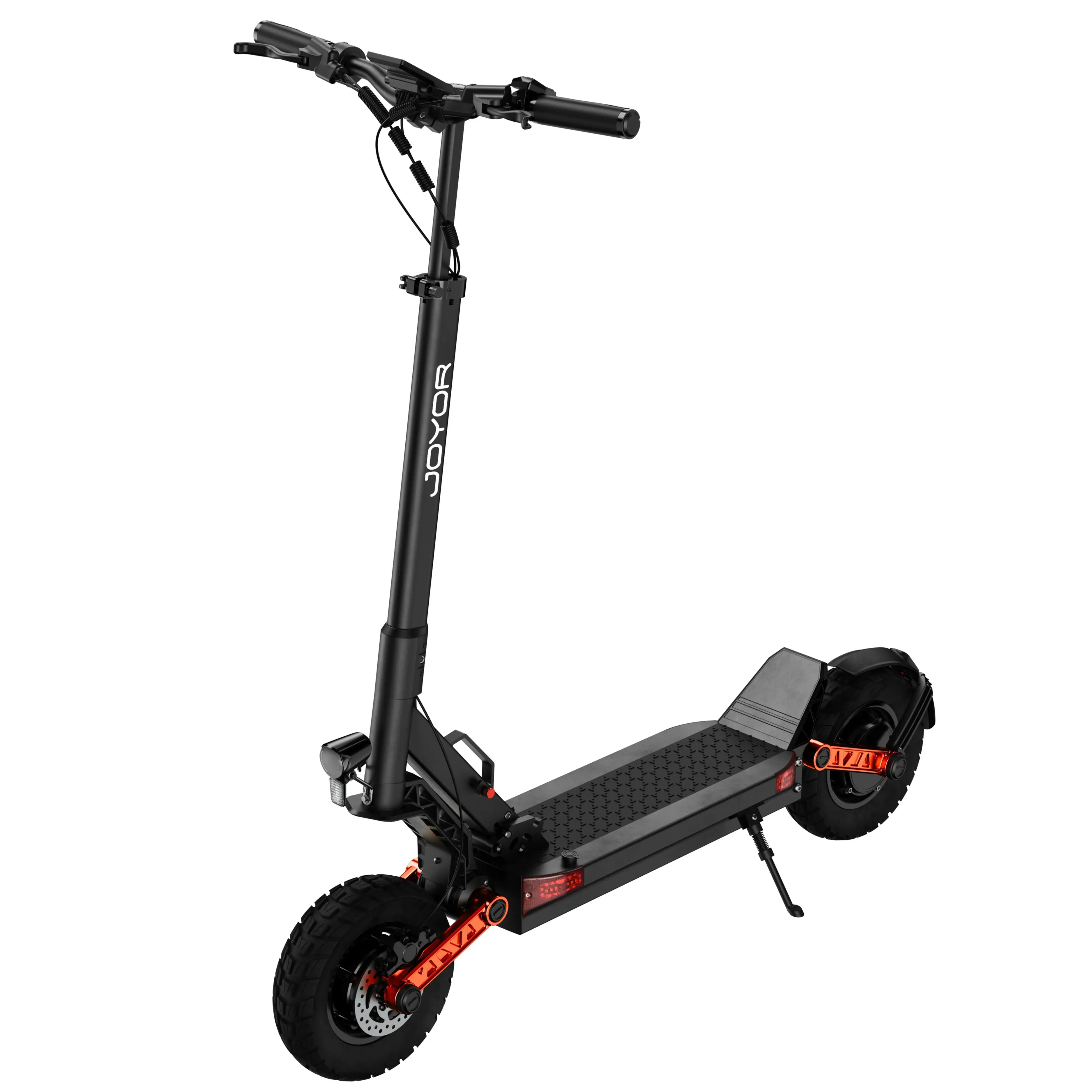 JOYOR S10-S-Z Elektroroller 60V 18Ah Akku 10 Zoll Offroad-Reifen Erwachsenen E-Scooter mit 70-85KM Reichweite Leistungsstarker Motor Tragbarer Pendler-E-Scooter Schwarz