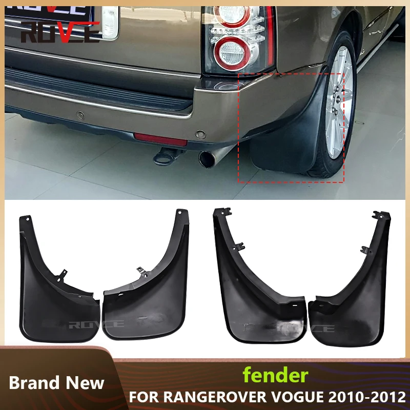 ROVCE 4X Mudflaps Front&Rear Mudguard Splash Fender Protector For Land Rover Range Rove Vogue L322 2010-2012 Mud Flap Auto Part