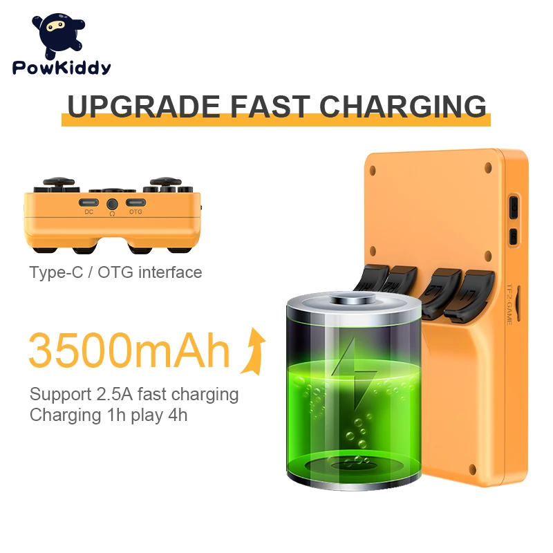 Powkiddy Rgb20s Game Console 3.5 Inch 640*480 Ips Screen Nostalgic Retro Psp Arcade Game Open Source Mini Fc Game Machine Gifts