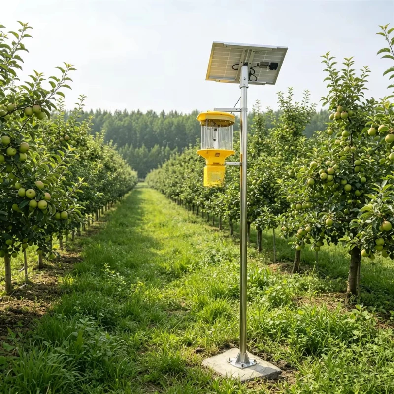 Solar Automatic Insect Monitoring Report Light Agricultural Intelligent Insect Exterminator