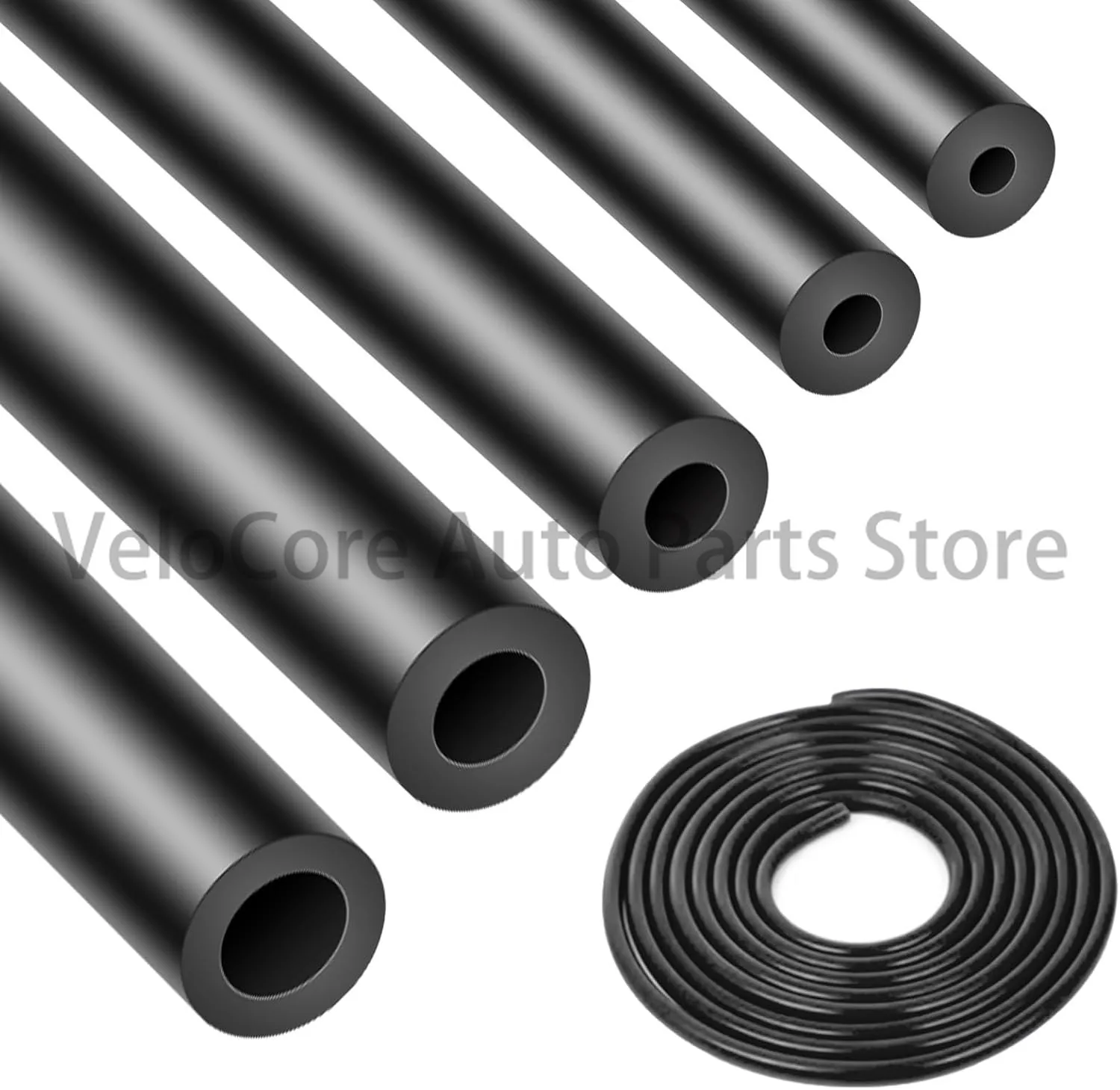 Premium 6Pcs 5Ft Automotive Vacuum Hose + 113Pcs Vacuum Line Connectors Kit for Chevrolet - Heat-Resistant & Flexible