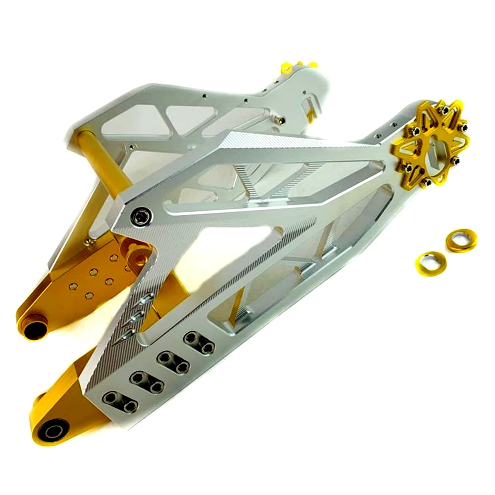 Electric Motorcycle Modified Lotus Swing Arm CNC Adjustable Aluminum Flat Fork 12inch Motor Frame For M3/M5/M6/Monkey/Yadea X5
