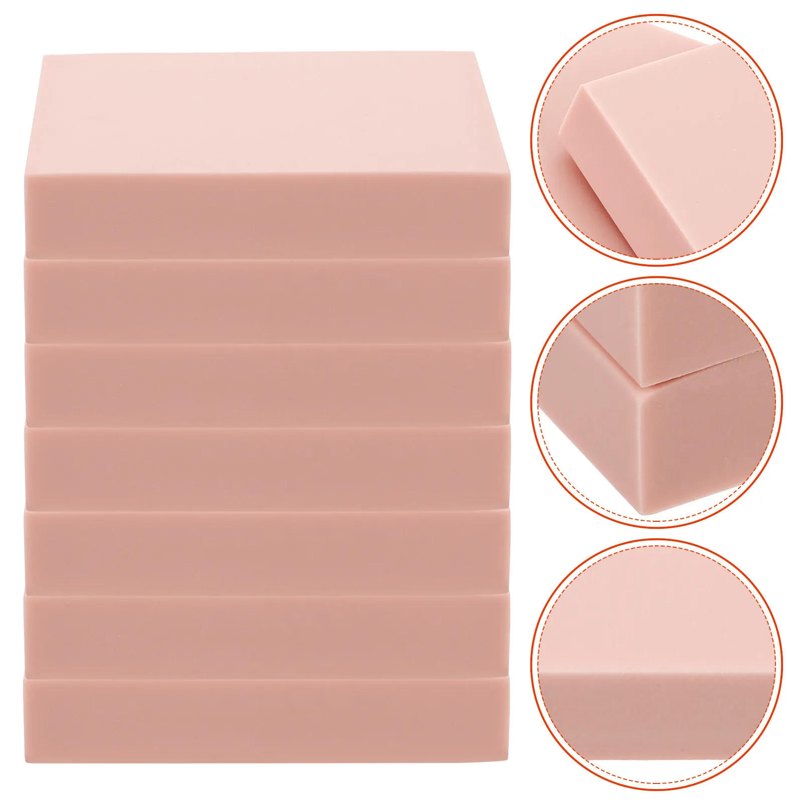 10Pcs Flexible Rubber Carving Blocks Easy to Engrave for DIY Rubber Stamps Compact Exquisite Craft Material for Home School Use
