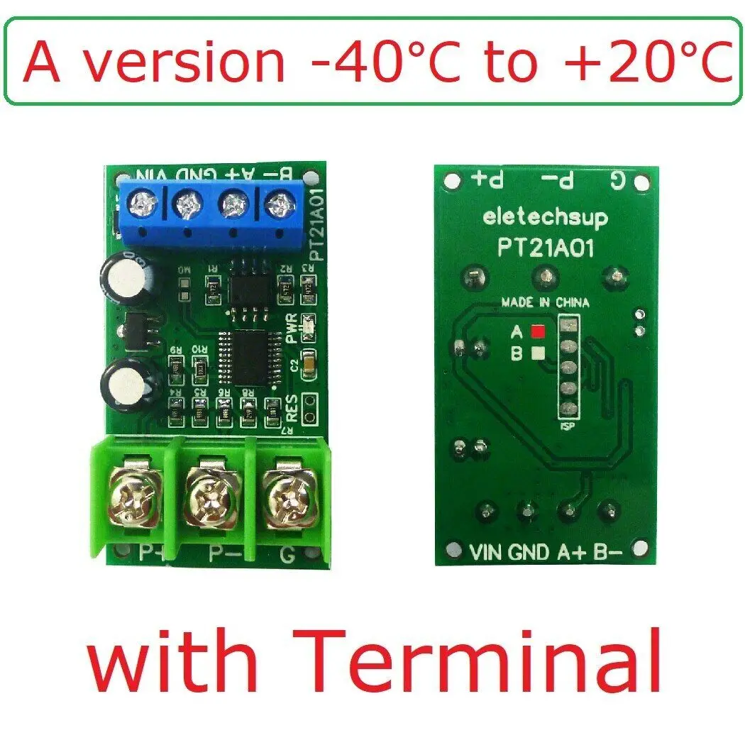 DC 12V RTD Converter RS485 Acquisition Modbus Rtu Temperature Sensor -40~+220