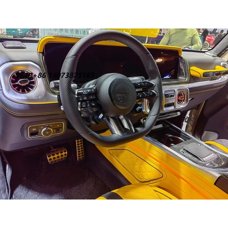 Auto Modification Interior Conversion Dashboard Central Control  Upgrade for G Class W463 to 2025 W465 for