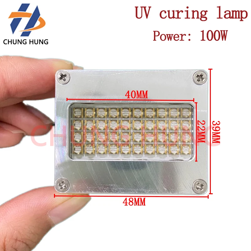 

100W water-cooled modified UV LED oil curing lamp Epson 6090 6045/A3 A4 curing lamp TX800 XP600 oil curing LED curing lamp