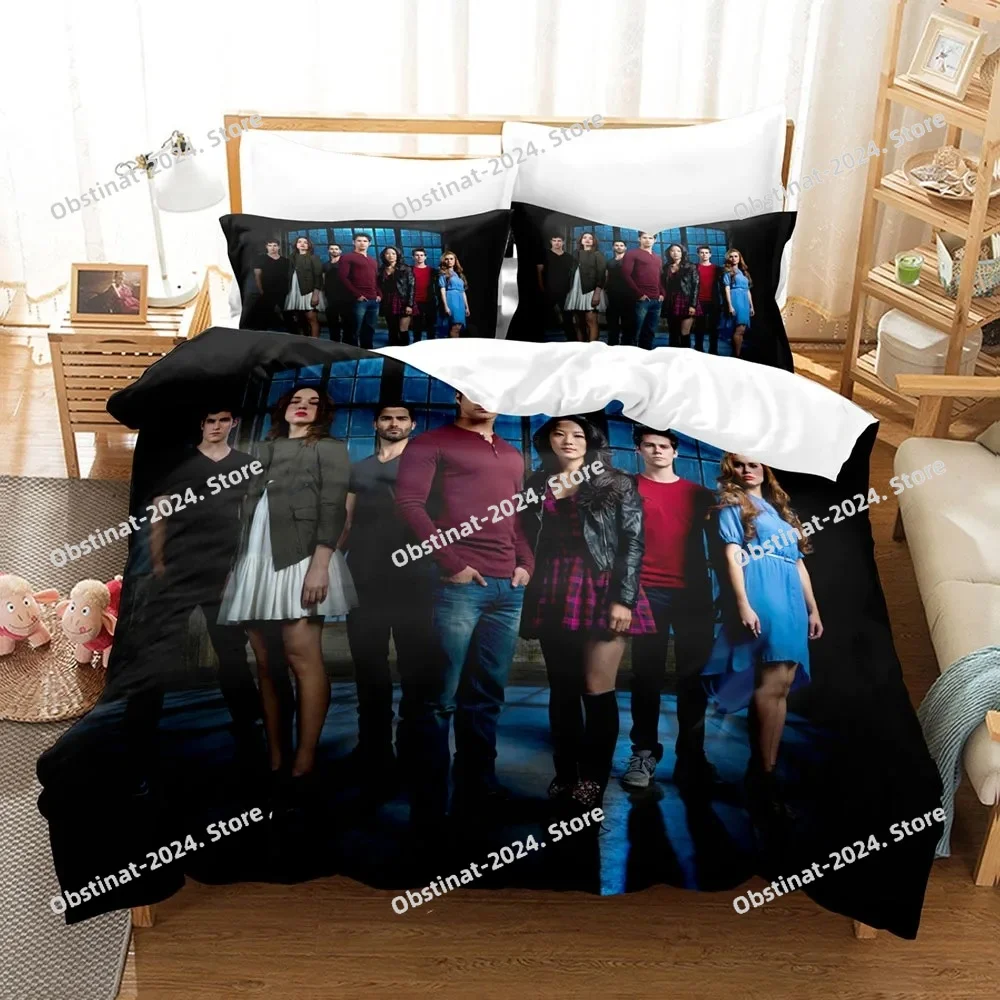

Teen Wolf Bedding Set Single Duvet Cover Double Size Bed Linen Queen King For Adults Room Decor Populoar American Tv Show