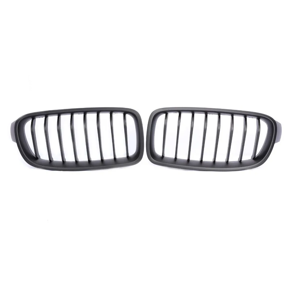 Xvip glänzender Double Line Style Front stoßstangen grill für BMW 3er F30 F31 F35 2013-19 320i 325i 328i Silber Diamant grill – Detail 4