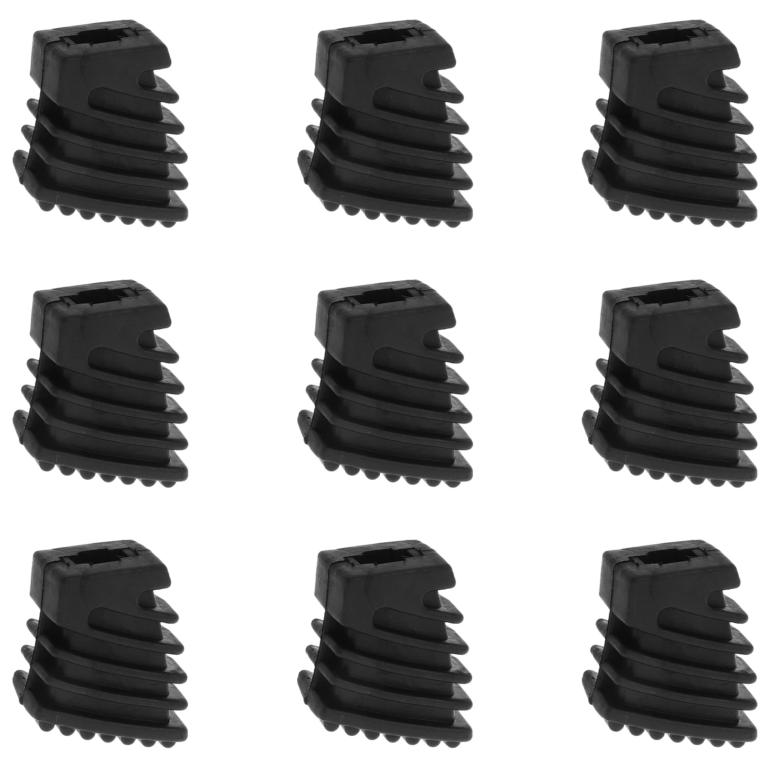 

9 Pcs Black Drum Foot Pads Antislip Stability Durable Reliable Small Size Rubber Mats Leg Stops Percussion Parts
