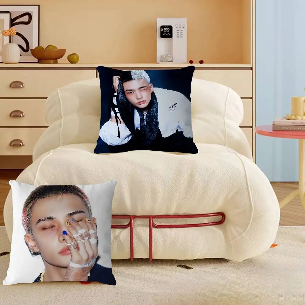 

Hyunjin Pillow Gift Home Office Decoration Bedroom Sofa Car Cushion Cover case 45x45