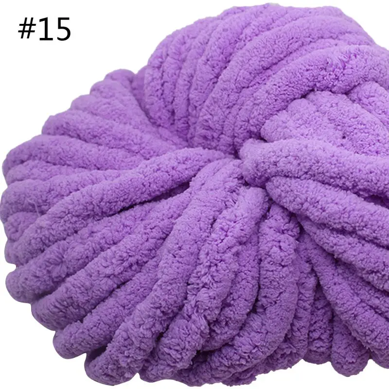 Chenille Blanket Yarn 250g Soft Warm Handmade Coarse Wool Yarn Tool for Autumn Winter DIY Craft Bulky Weight Blanket