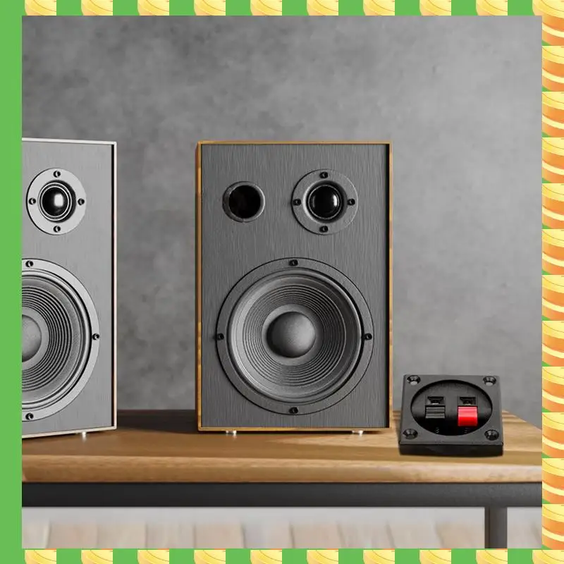 

AB53 12PCS Speaker Box Terminal Cup, Spring Square Subwoofer Box Terminal Binding Post Connector For DIY Home Car Speaker