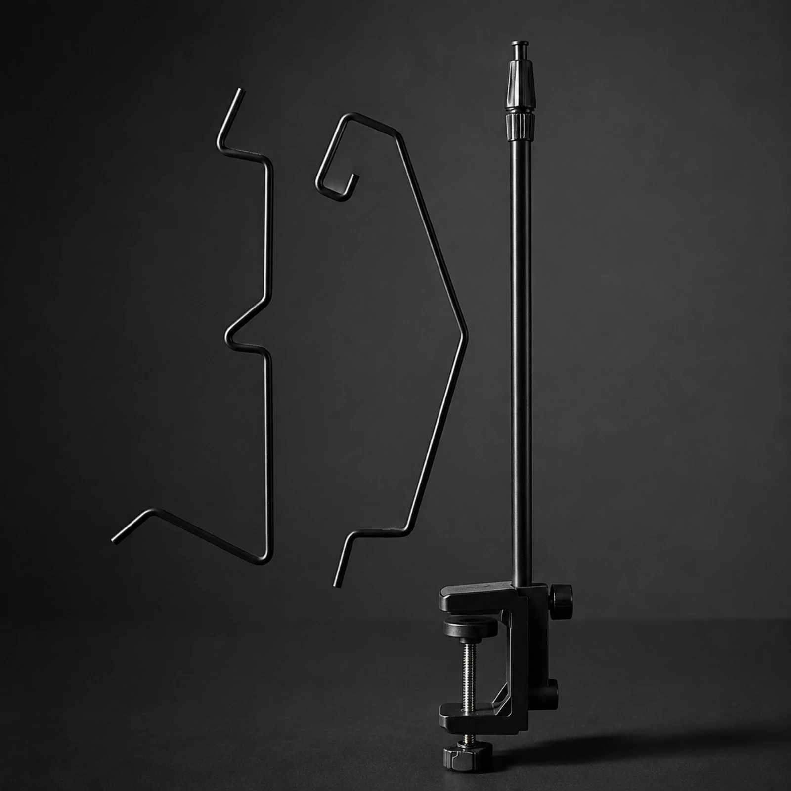 Lamp Pole Telescopic Telescoping Camping Lamp Stand Lantern Hanger with Hooks Lightweight for Campsite, Picnic Table