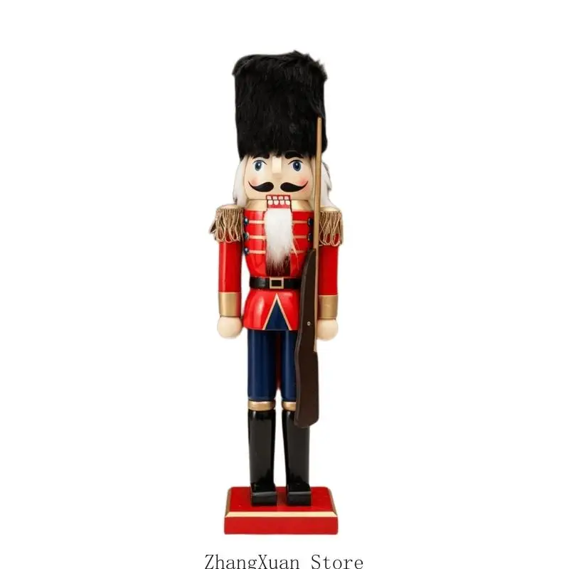 Weihnachtssoldatfigur mit europäischem Charakter für Weihnachtsarrangements 3XUF – Detail 2
