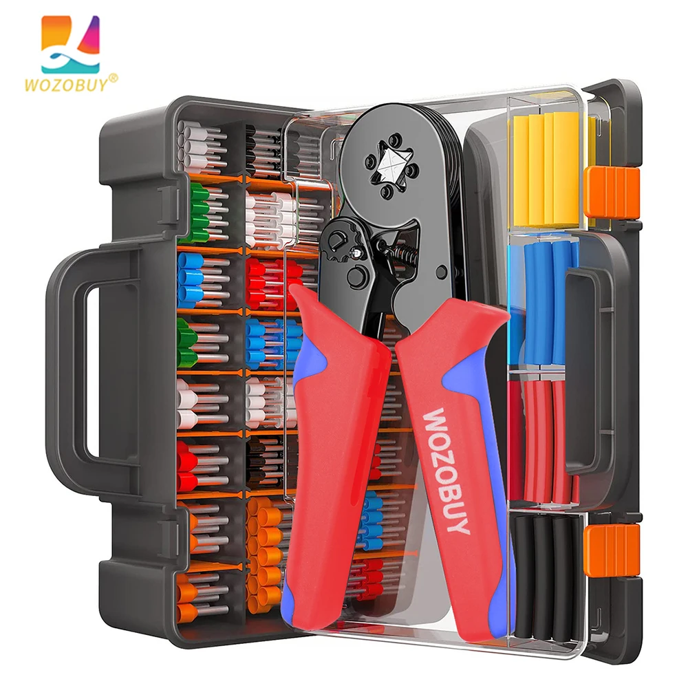 Tube Terminal Crimping Tools Ferrule Crimping Pliers HSC8 6-4 0.25-10mmยฒ 23-7AWG 6-6 0.25-6mmยฒ Electrician Clamp Sets Wire Tip